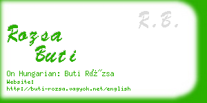 rozsa buti business card